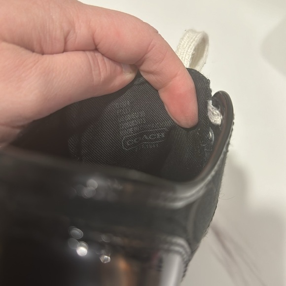 Coach Polly signature black gray fashion sneakers shoes size 6 - Picture 6 of 6